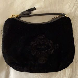 Prada velvet party or evening purse